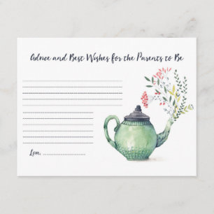 Rat und beste Wünsche, damit Eltern sind Begleitkarte