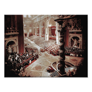 Rat Vatikans II, Rom, Papst Johannes XXIII. 1962 Fotodruck