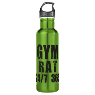 Rat von Gym - 24/7 365 - Bodybuilding Trinkflasche