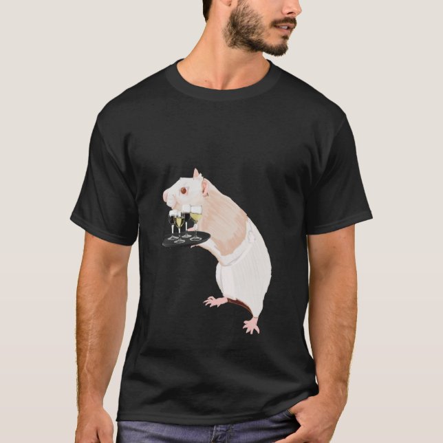 Rat Waiter surreal T-Shirt (Vorderseite)
