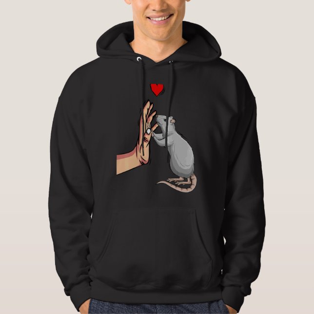 Rat Women Girls Hoodie (Vorderseite)