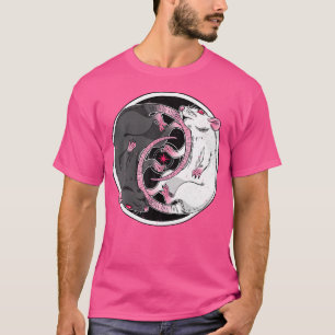 Rat Yin Yang Alternative Dark Grunge Punk T-Shirt