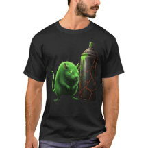 Rata radioactiva y aerosol en Camiseta