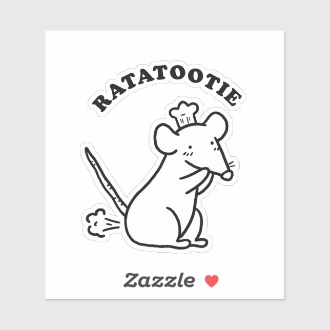 Rata-tootie Niedlich Funny Animal Pun Die Aufkleber (Blatt)