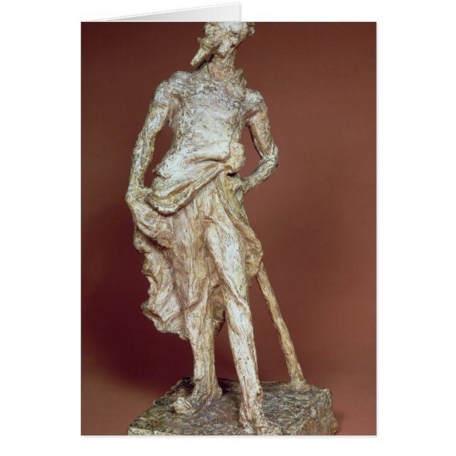 Ratapoil, getonte Gipsskulptur (Vorne)