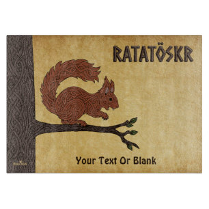 Ratatöskr, nordisches/Wiking-Eichhörnchen Schneidebrett