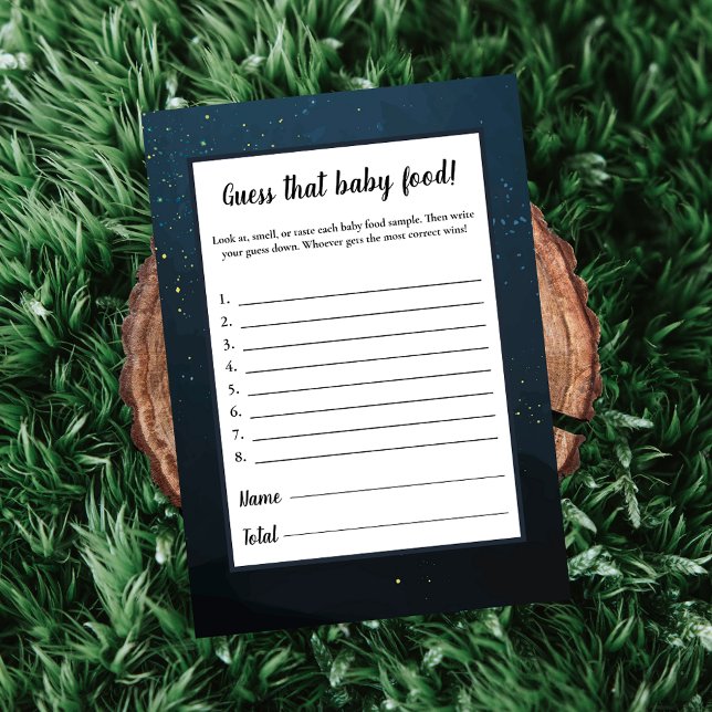 Rate das Baby Food Baby Shower Game Einladung (Von Creator hochgeladen)