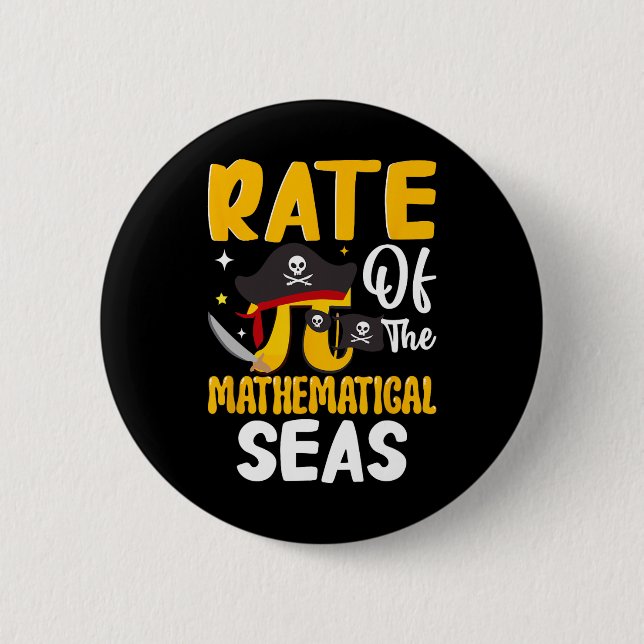 Rate des mathematischen Meeres - Pi-Symbol Mathema Button (Vorderseite)