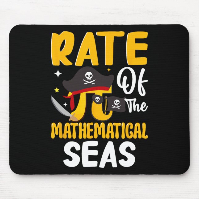 Rate des mathematischen Meeres - Pi-Symbol Mathema Mousepad (Vorne)