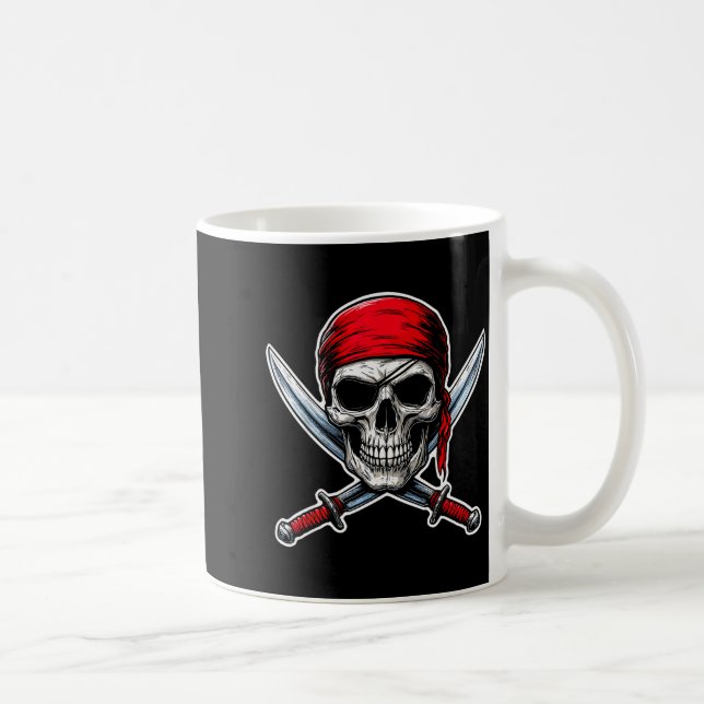 Rate Flag Skull And Crossbones Skeleton Costume Ha Kaffeetasse (Rechts)
