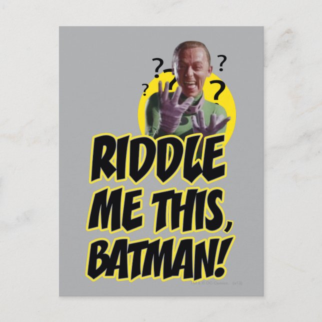 Rate mal, Batman Postkarte (Vorderseite)
