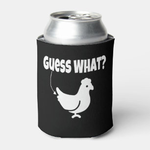   Rate mal?  Hühner-Hintern Funny-Geschenk Dosenkühler