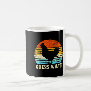 Rate mal_ Hühnerhintern! Bauernhofwitz lustige Hüh Kaffeetasse