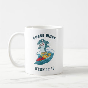 Rate mal, in welcher Woche ist der Sonnenhai Vinta Kaffeetasse
