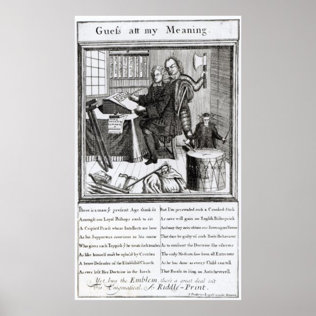 Rate mal, meine Bedeutung, 1709 Poster (Vorne)