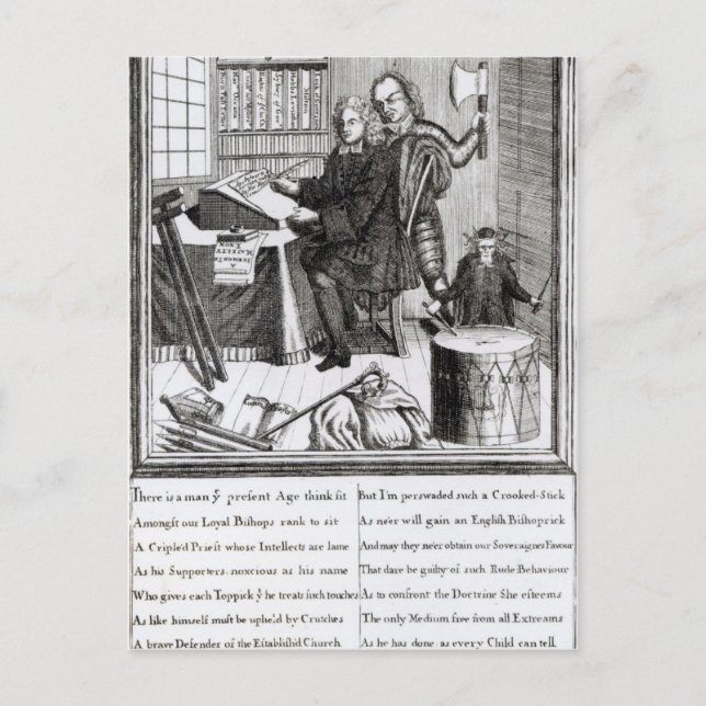 Rate mal, meine Bedeutung, 1709 Postkarte (Vorderseite)