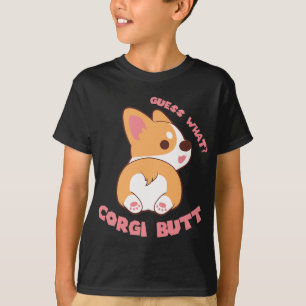 Rate mal, was Corgi Hintern Funny Dog Lover Gesche T-Shirt