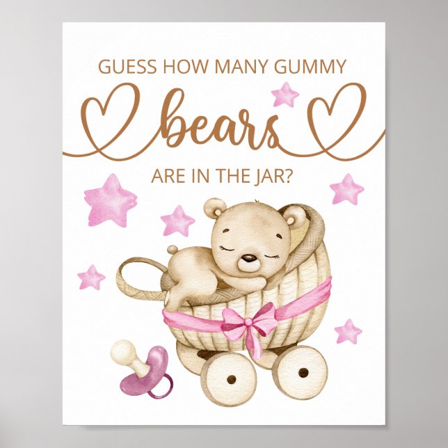 Rate mal, wie viele Gummibären Poster (Vorne)