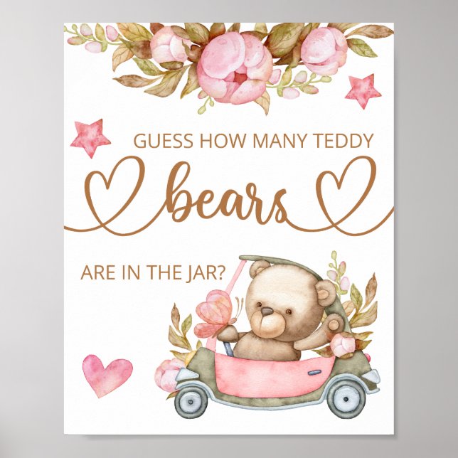 Rate mal, wie viele Teddybären Poster (Vorne)