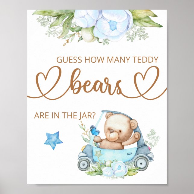 Rate mal, wie viele Teddybären Poster (Vorne)