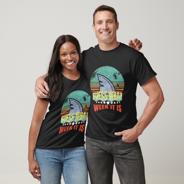 Rate mal, woche es lustige Hai Geschenke Männer, F T-Shirt (Unisex)