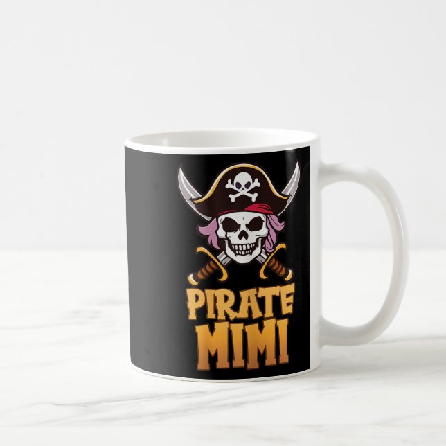 Rate Mimi Funny Captain Matching Grandma Halloween Kaffeetasse (Rechts)