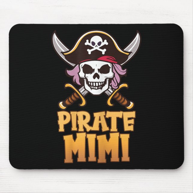 Rate Mimi Funny Captain Matching Grandma Halloween Mousepad (Vorne)