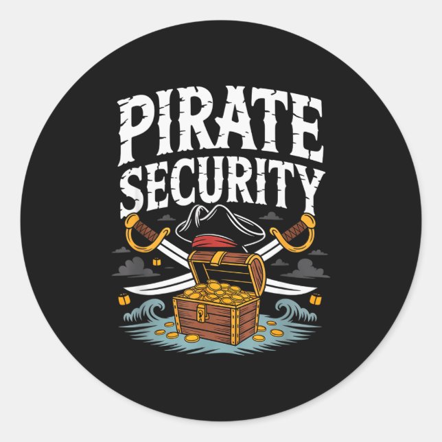 Rate Security Funny Halloween Costume Dad Mom Grou Runder Aufkleber (Vorderseite)