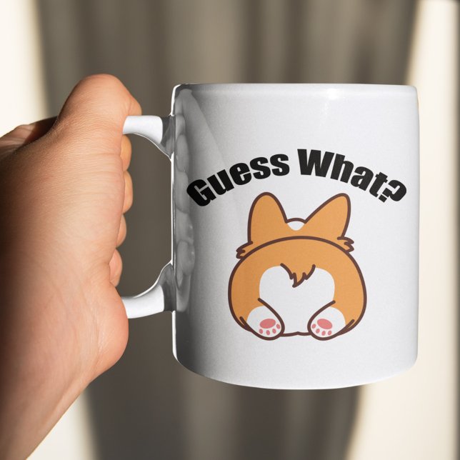 Rate was Corgi Hintern Spaß Kaffeetasse (Von Creator hochgeladen)