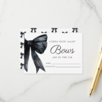Rate, wie viele Bows Black Brautparty Game