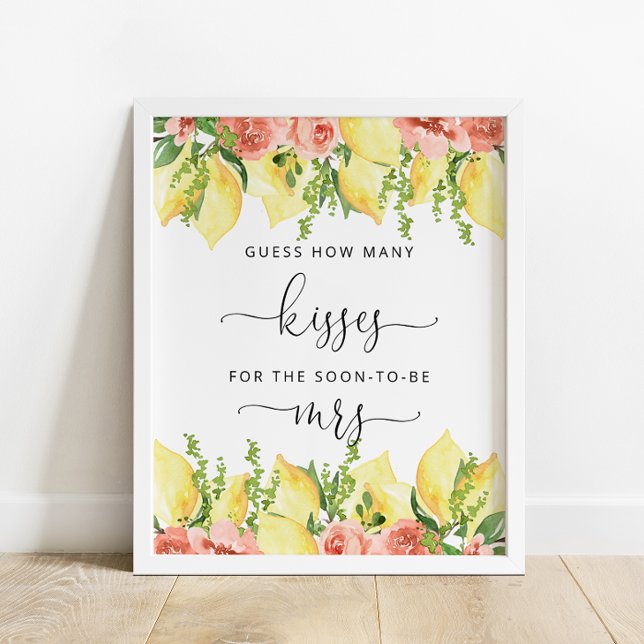 Rate, wie viele Kisses Lemons Blumendusche Spiel Poster (Von Creator hochgeladen)