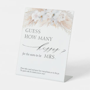 Rate, wie viele Kisses Pampas Grass Game Sockelschild