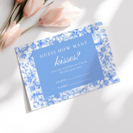 Rate, wie viele Kisses Spiel etwas Blue Begleitkarte