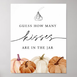 Rate, wie viele Küsse in Jar Pumpkin sind Poster