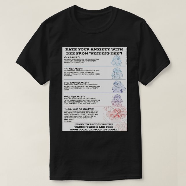Rate Your ANXIETY T-Shirt (Design vorne)