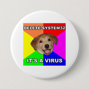 Ratehund sagt: Löschen Sie das Virus Button