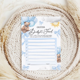 Raten Sie Baby Food Game Cards - Baby Showspiel