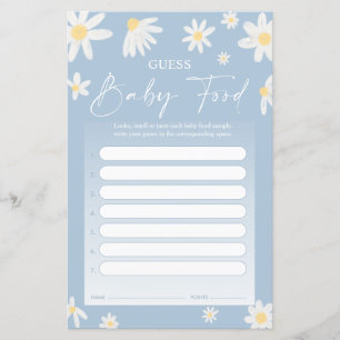 Raten Sie Baby Food Game - Daisy Baby Showcard