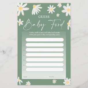 Raten Sie Baby Food Game - Daisy Baby Showcard