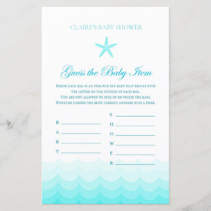 Raten Sie Babyartikel - Baby Showspiel