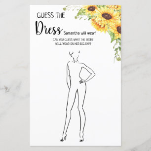 Raten Sie das Kleid Brautparty englisch spanisch S