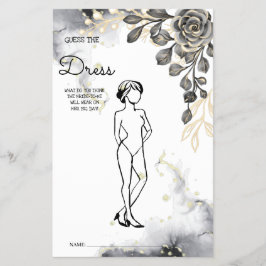 Raten Sie die Dress Black Rose BridalShower Game C Flyer