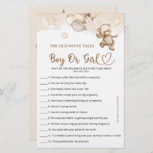 Raten Sie Junge oder Mädchen Baby Baby Bear Baby D