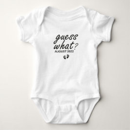 Raten Sie mal? August 2022, Zehn Schwangerschaft Baby Strampler