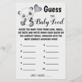 Raten Sie mal! | Baby Showkarte Flyer