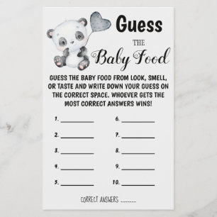 Raten Sie mal!   Baby Showkarte Flyer