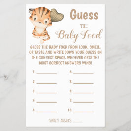 Raten Sie mal! | Baby Showkarte Flyer