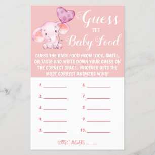 Raten Sie mal! Baby Showkarte Flyer