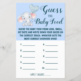 Raten Sie mal! | Baby Showkarte Flyer