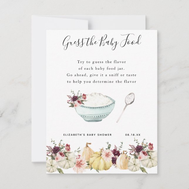 Raten Sie mal! | Baby Showspiel (Vorderseite)